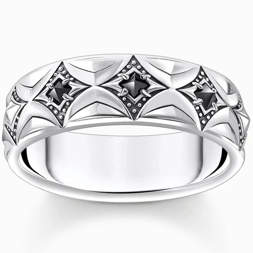 Thomas Sabo Fekete mintás gyűrű - TR2453-643-11-52