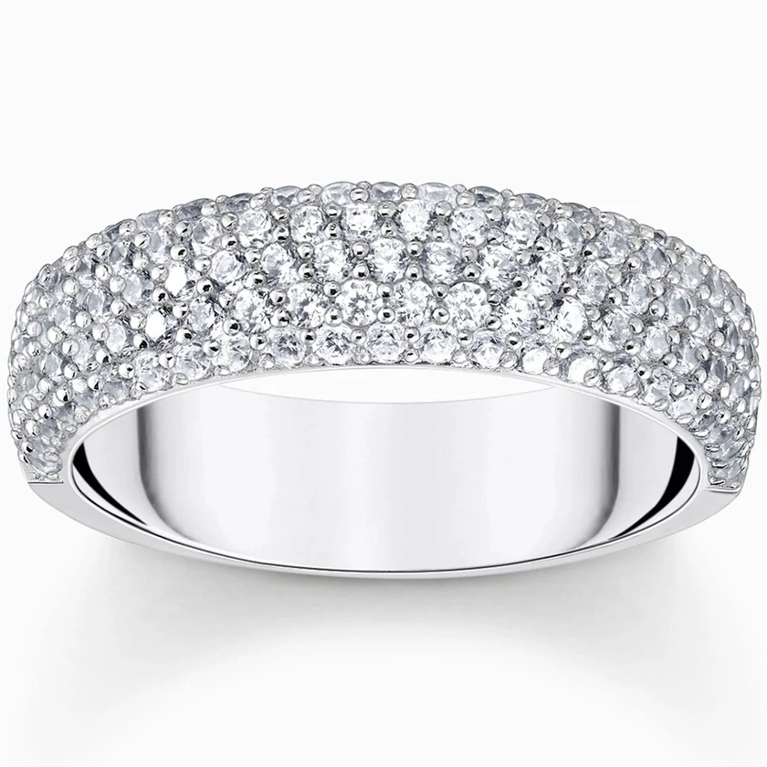 Thomas Sabo áttetsző cirkónia köves ezüst gyűrű - TR2460-051-14-50