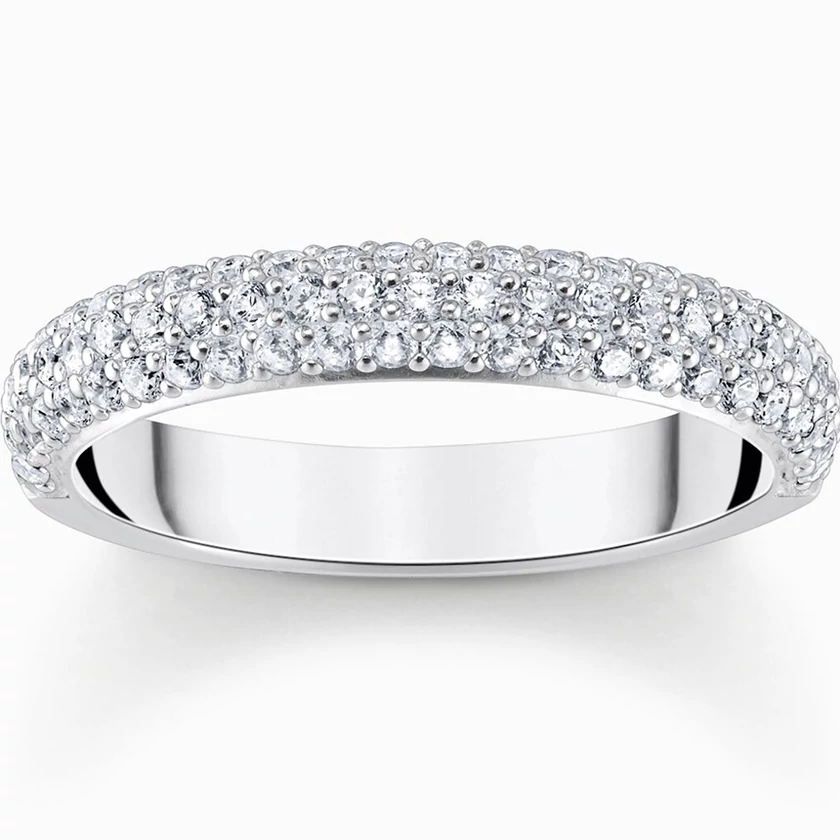 Thomas Sabo áttetsző cirkónia köves ezüst gyűrű - TR2462-051-14-50