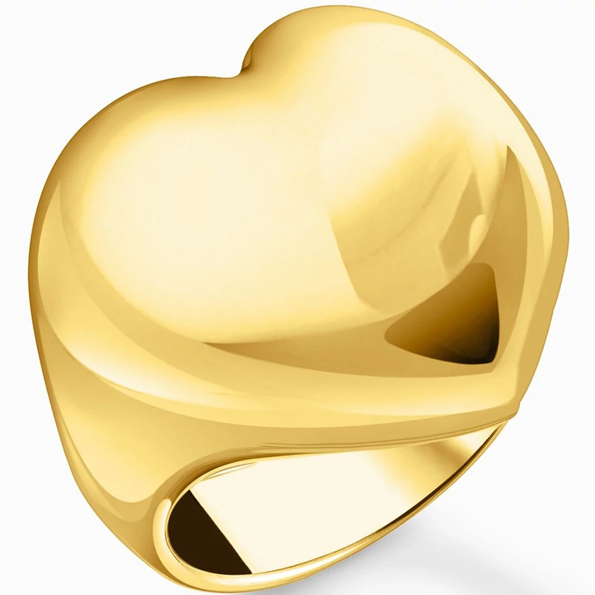 Thomas Sabo aranyozott szív gyűrű - TR2471-413-39-52