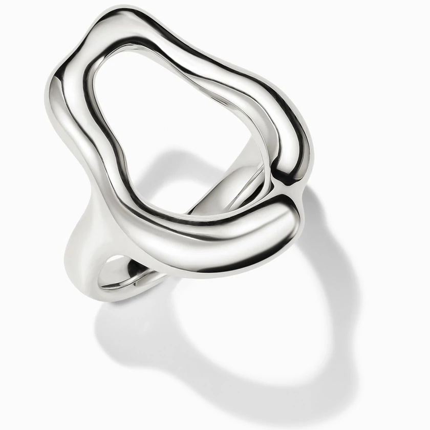 Thomas Sabo ezüst organikus formájú gyűrű - TR2486-001-21-50