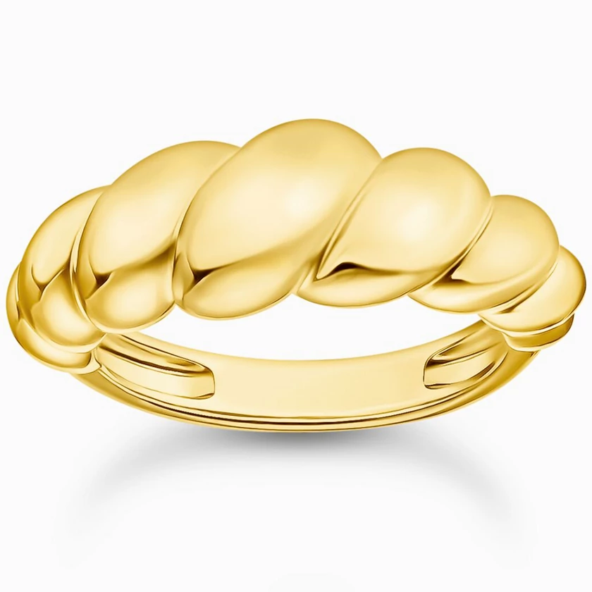 Thomas Sabo sárga arany csavart gyűrű - TR2494-413-39-50