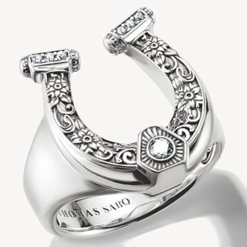 Thomas Sabo elyndra ezüst lópatkó gyűrű  - TR2509-643-14