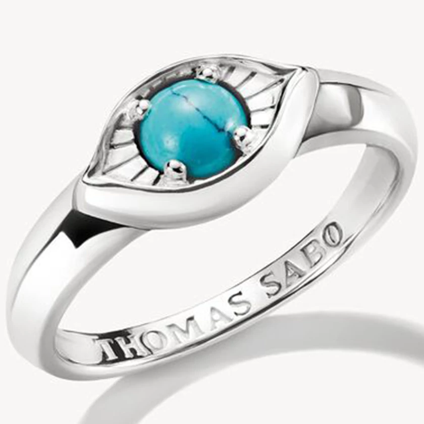 Thomas Sabo elyndra türkiz szem gyűrű - TR2527-404-17