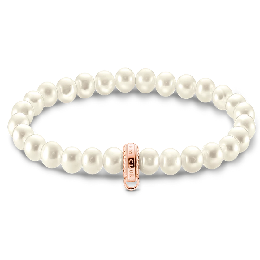 Thomas Sabo tenyésztett gyöngy charm karkötő - X0284-428-14-L15