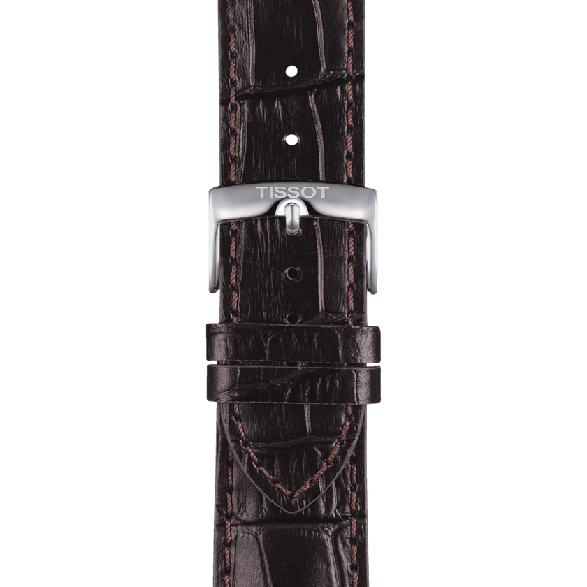 Tissot barna bőr óraszíj 22 mm