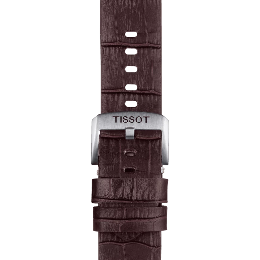 Tissot barna bőr óraszíj 22 mm