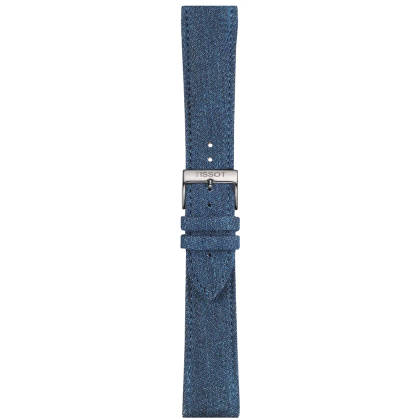 Tissot óraszíj - T852.046.781 - Kék textil óraszíj 22 mm