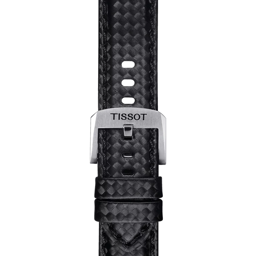 Tissot fekete bőr óraszíj 20 mm