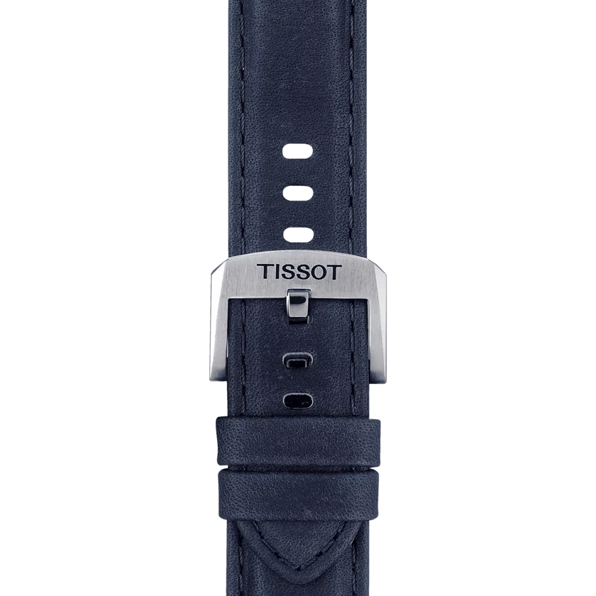 Tissot kék bőr óraszíj 20 mm