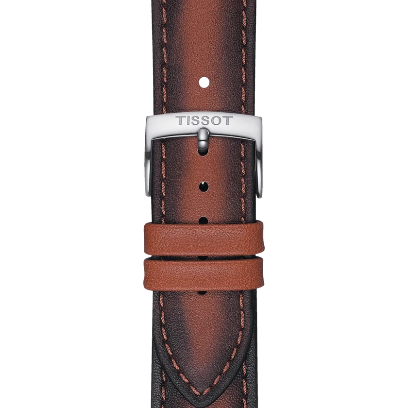 Tissot barna bőr óraszíj 20 mm