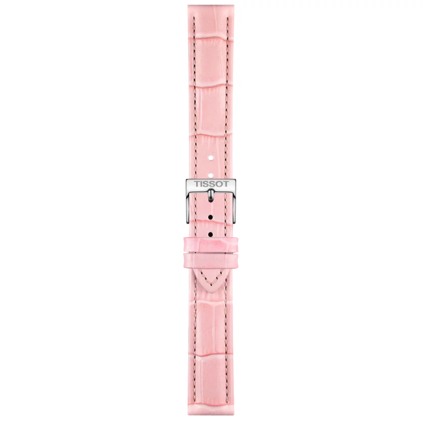 Tissot óraszíj - T852.047.114 - Rózsaszín bőr óraszíj 16 mm