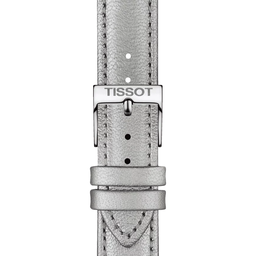 Tissot szürke bőr óraszíj 16 mm