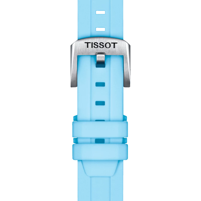 Tissot kék szilikon óraszíj 18 mm