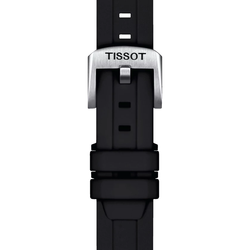 Tissot fekete szilikon óraszíj 18 mm