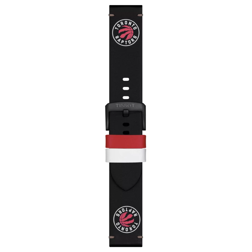 Tissot NBA Toronto Raptorsfekete bőr óraszíj 22 mm