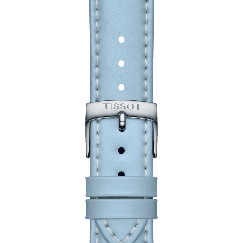 Tissot kék bőr óraszíj 18 mm