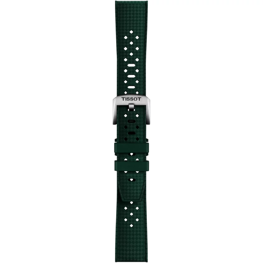 Tissot zöld szilikon óraszíj 20 mm