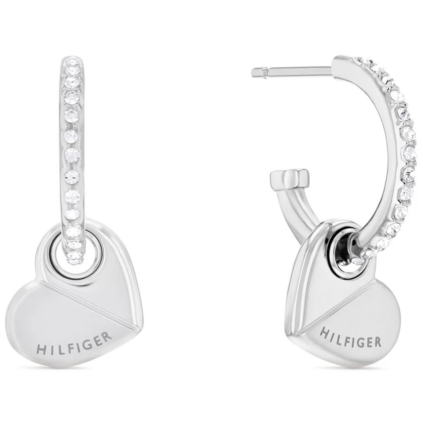 Tommy Hilfiger női karika szív fülbevaló - 2780882
