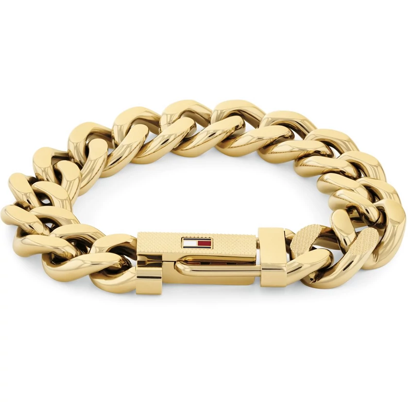 Tommy Hilfiger férfi karkötő sárga arany színű láncszemekből - 2790638  - Wild