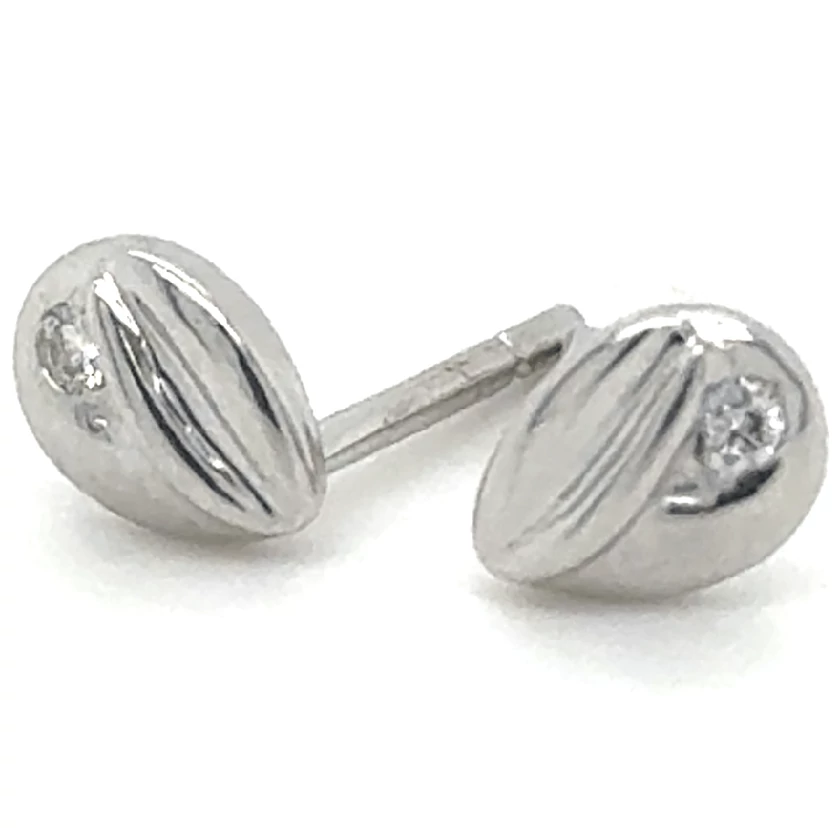 Velekey Diamond fehér arany csepp alakú beszúrós gyémánt fülbevaló - BOKOH9898W