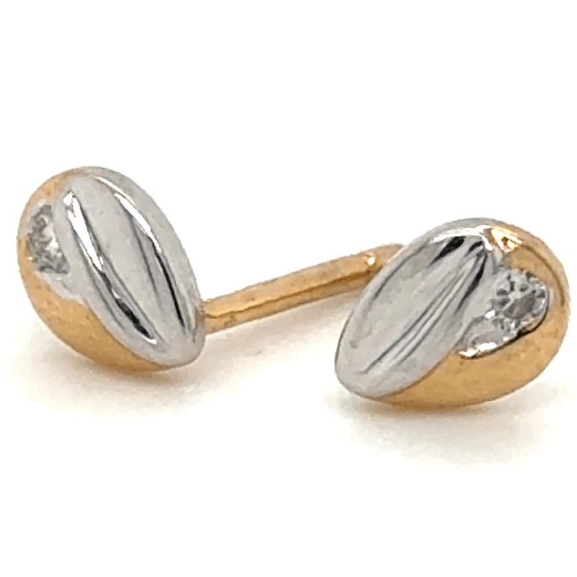 Velekey Diamond Bicolor csepp alakú beszúrós gyémánt fülbevaló - BOKOH9898WY