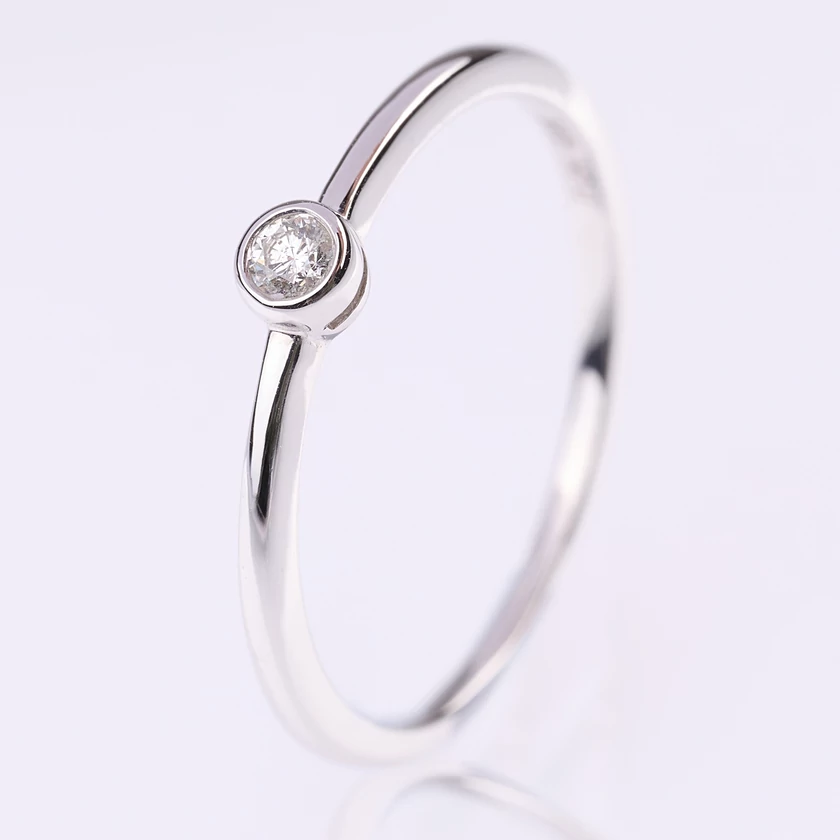 Velekey Diamond gyémánt eljegyzési gyűrű 0.06ct. - BRC05481W-50