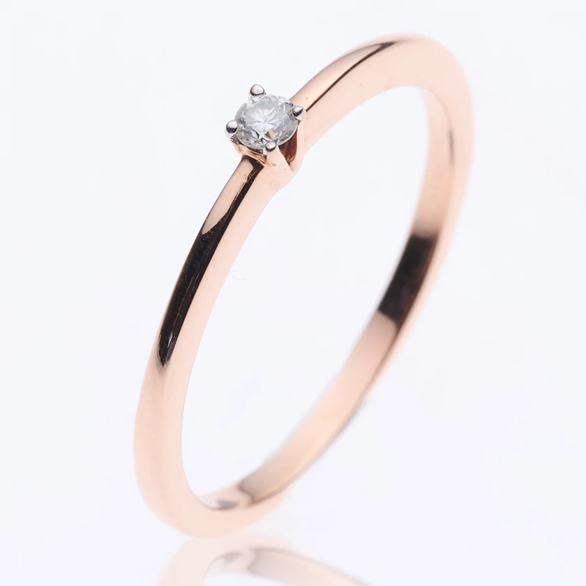 Velekey Diamond gyémánt eljegyzési gyűrű 0.06ct. - BRCORR05165R-55
