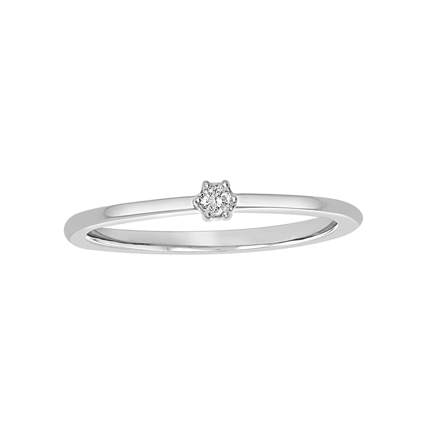 Velekey Diamond gyémánt eljegyzési gyűrű 0,04 ct. - BRCORR06636W-52
