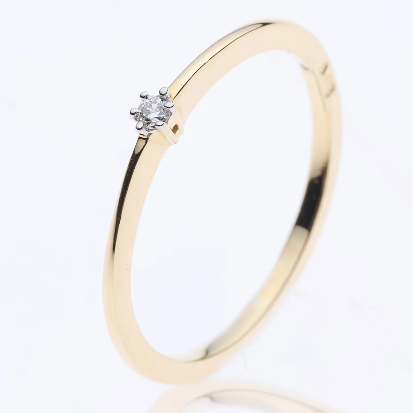 Velekey Diamond gyémánt eljegyzési gyűrű 0,04 ct. - BRCORR06636Y-51