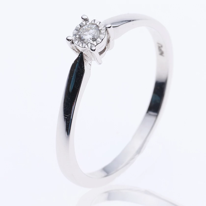 Velekey Diamond gyémánt eljegyzési gyűrű 0,05 ct. - BRI23569W-48