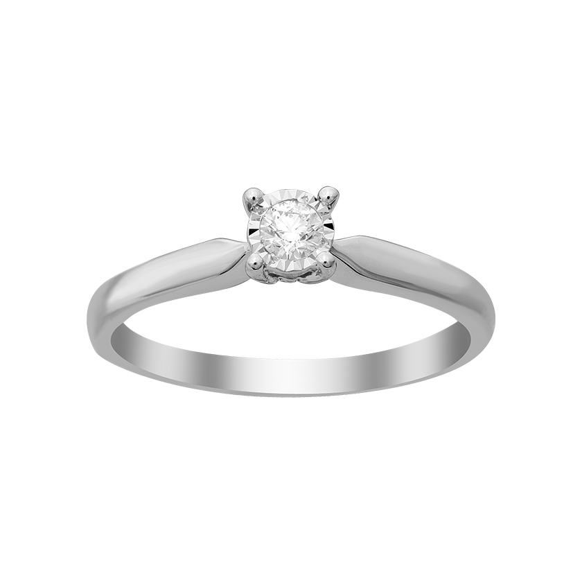 Velekey Diamond gyémánt eljegyzési gyűrű 0,10 ct. - BRI23570W-48