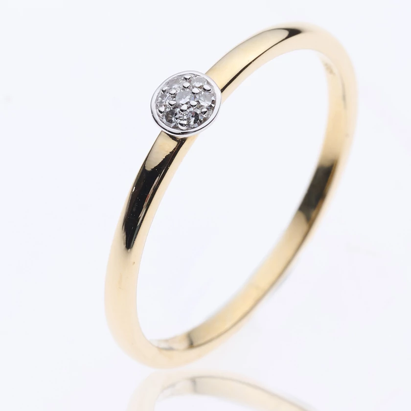 Velekey Diamond gyémánt eljegyzési gyűrű 0,03 ct. - BRI24105CTTY-50