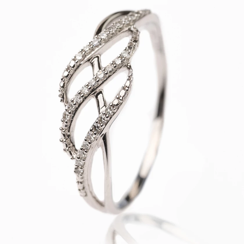 Velekey Diamond gyémánt eljegyzési gyűrű 0.06ct. - BRI24857W-53