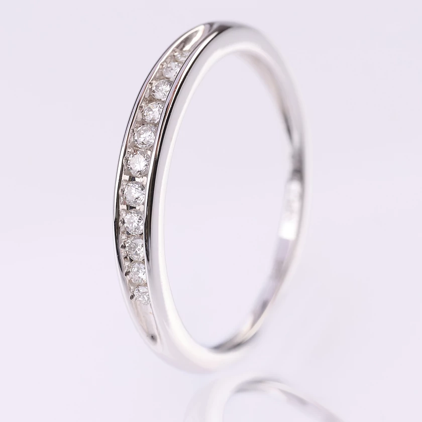 Velekey Diamond gyémánt eljegyzési gyűrű 0.1ct. - BRI27602W-49
