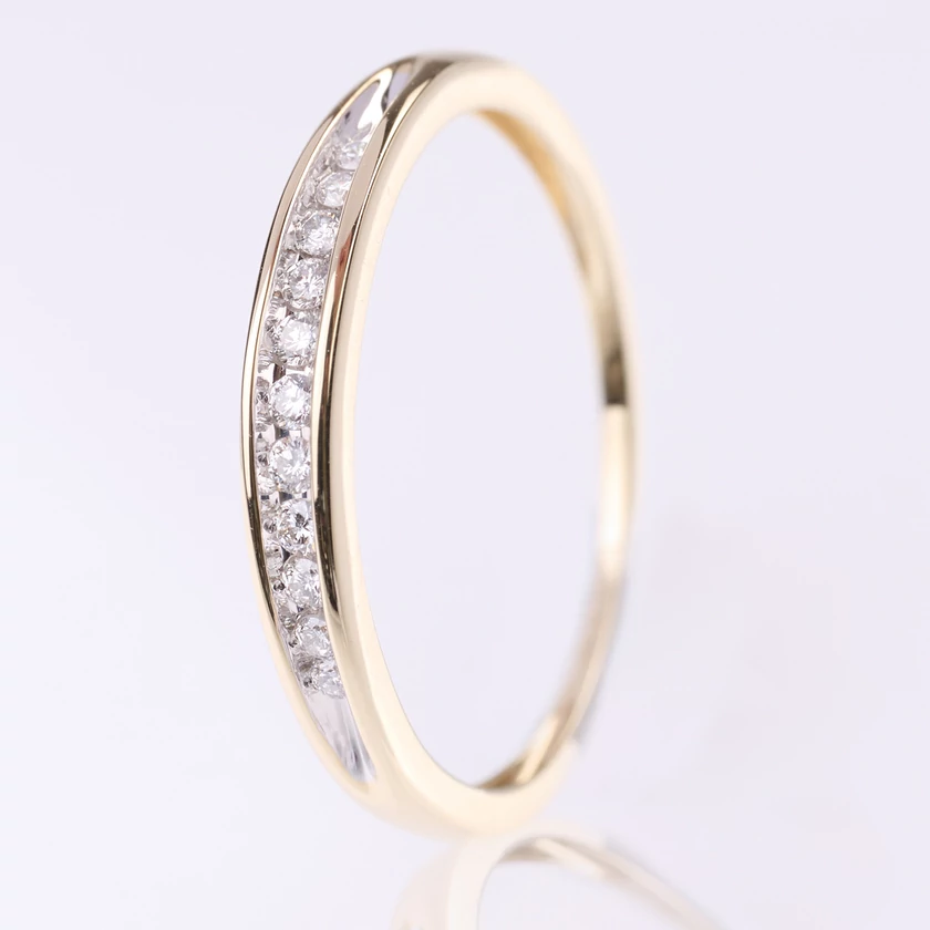 Velekey Diamond gyémánt eljegyzési gyűrű 0.1ct. - BRI27602Y-52