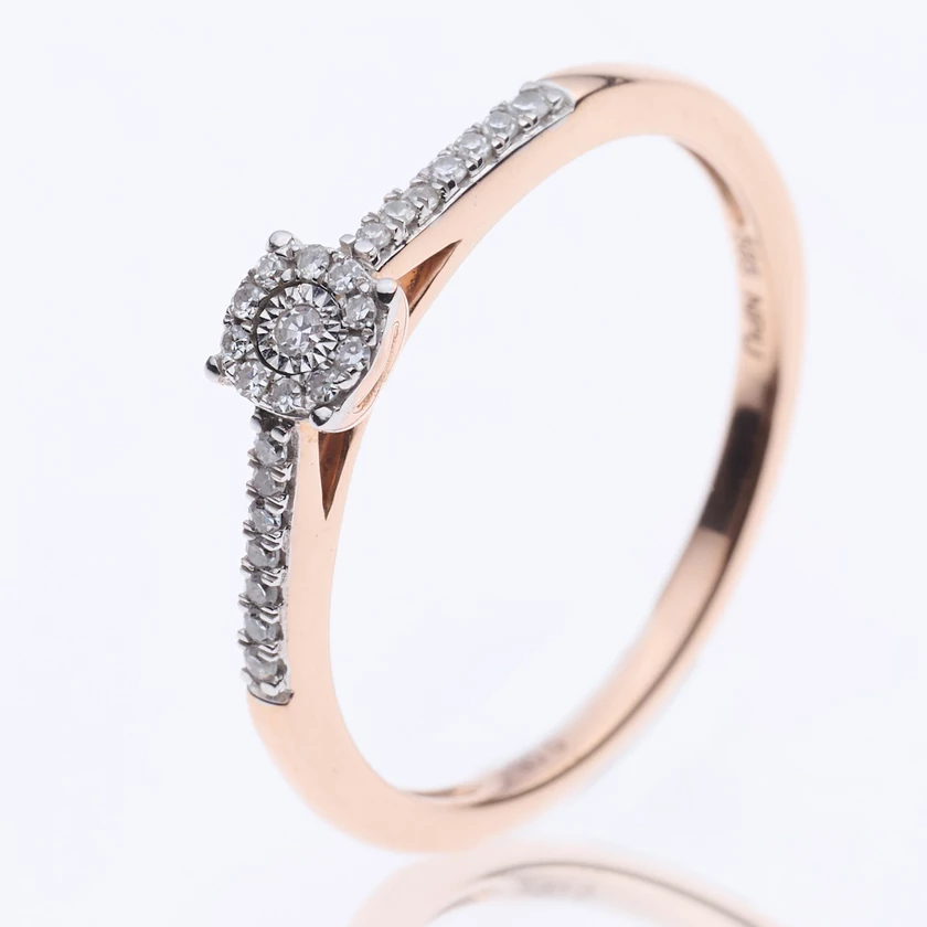 Velekey Diamond gyémánt eljegyzési gyűrű 0.08ct. - BRI29620R-53