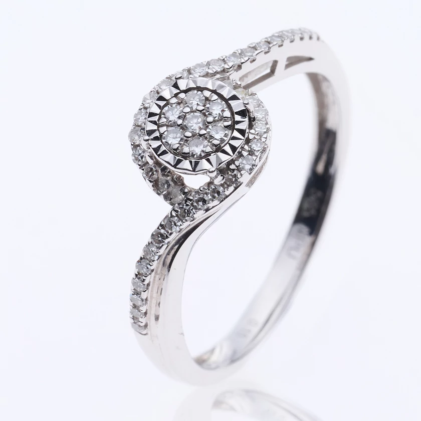 Velekey Diamond gyémánt eljegyzési gyűrű 0,15 ct. - BRI30596W-52
