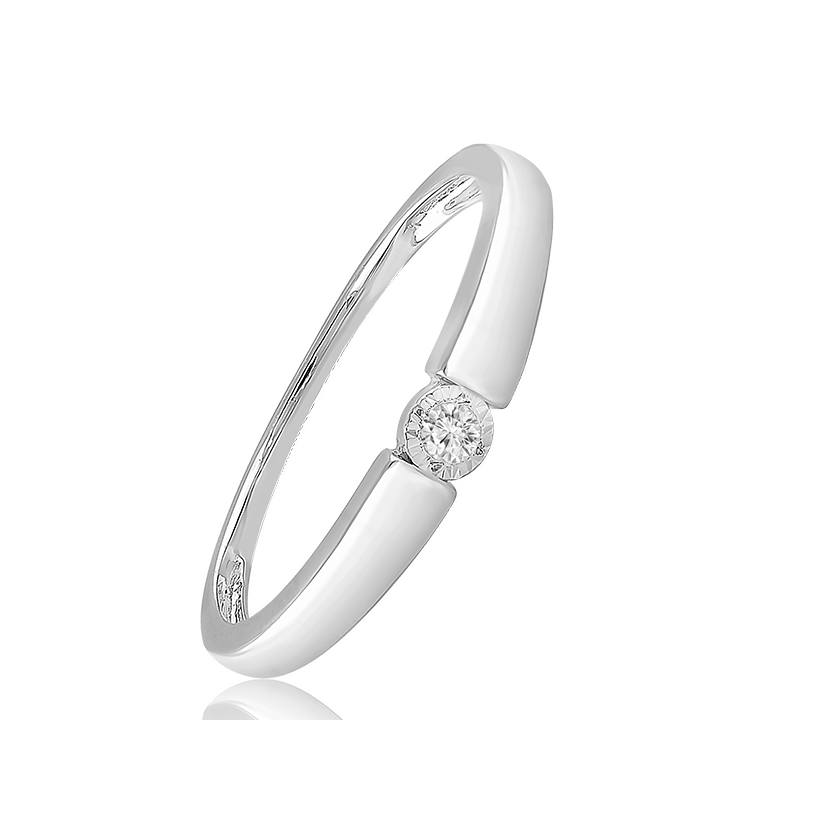 Velekey Diamond gyémánt eljegyzési gyűrű 0,05 ct. - BRI31626W-56