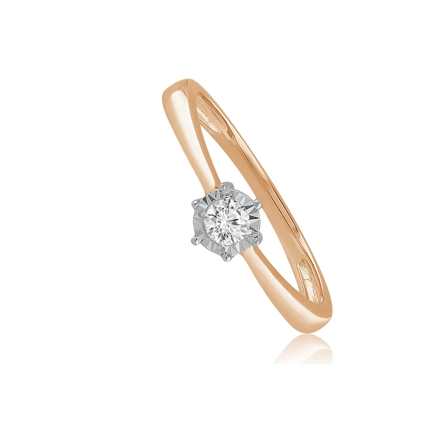 Velekey Diamond gyémánt eljegyzési gyűrű 0,10 ct. - BRI31629R-57