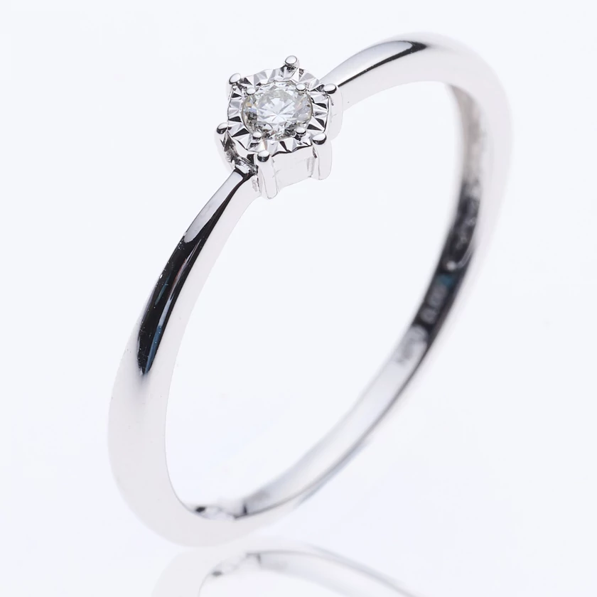 Velekey Diamond gyémánt eljegyzési gyűrű 0,05 ct. - BRI31631W-48