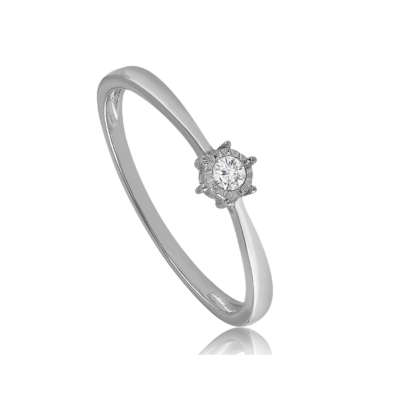 Velekey Diamond gyémánt eljegyzési gyűrű 0,05 ct. - BRI31631W-59