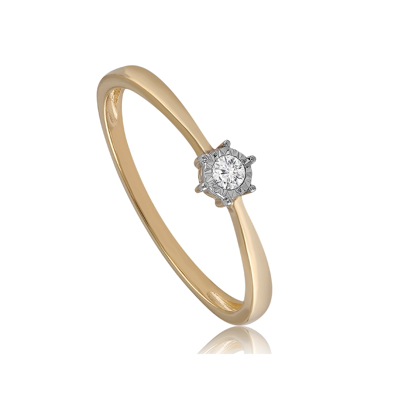 Velekey Diamond gyémánt eljegyzési gyűrű 0,05 ct. - BRI31631Y-57