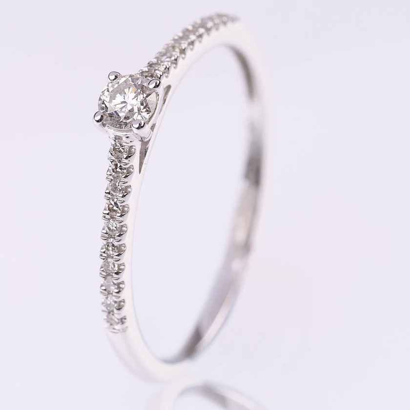 Velekey Diamond gyémánt eljegyzési gyűrű 0.2ct. - BRI38412-020W-48