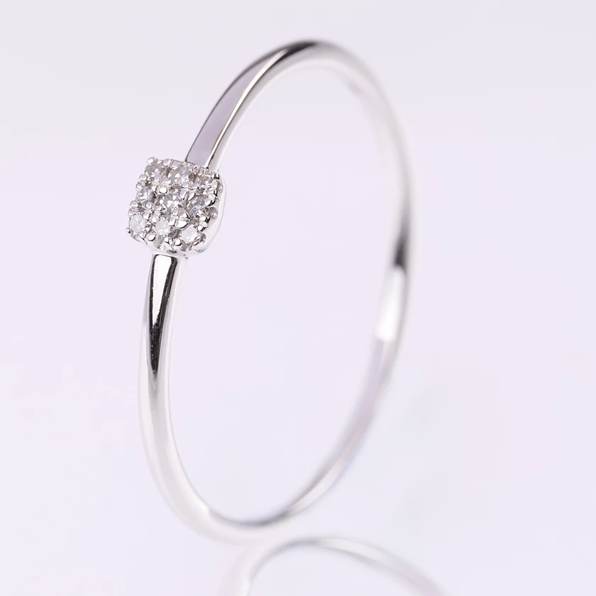 Velekey Diamond gyémánt eljegyzési gyűrű 0.03ct. - BRI46884-003W-50