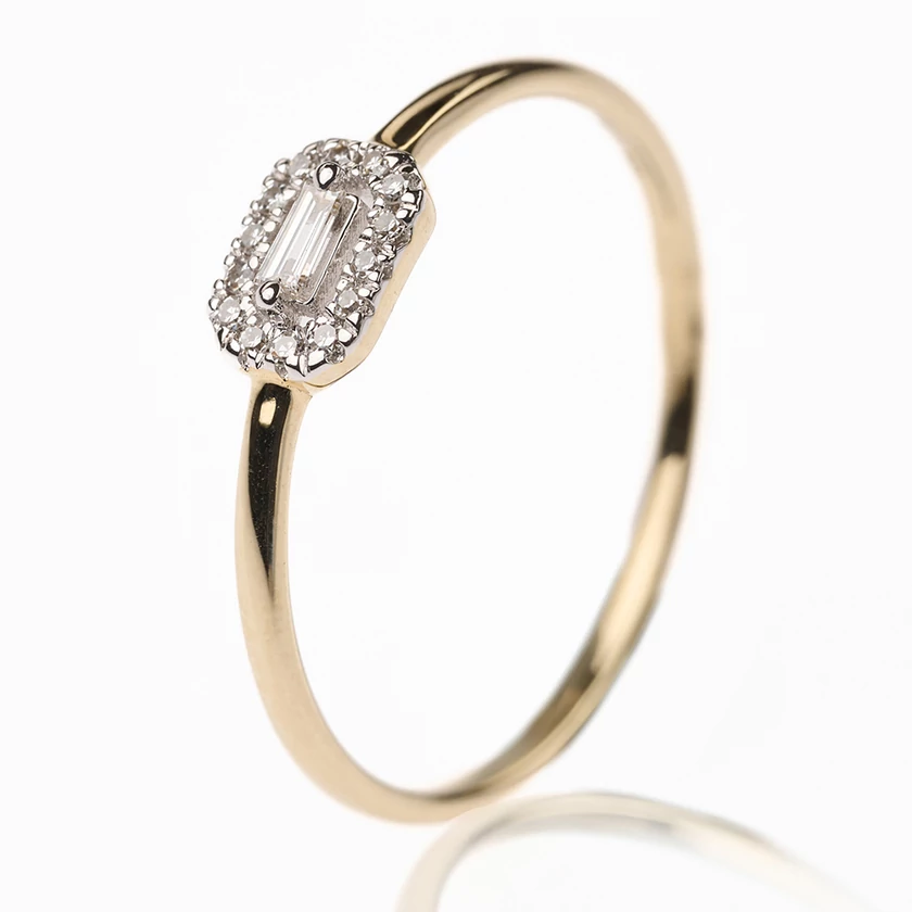 Velekey Diamond gyémánt eljegyzési gyűrű 0.06ct. - BRI50298-006Y-52