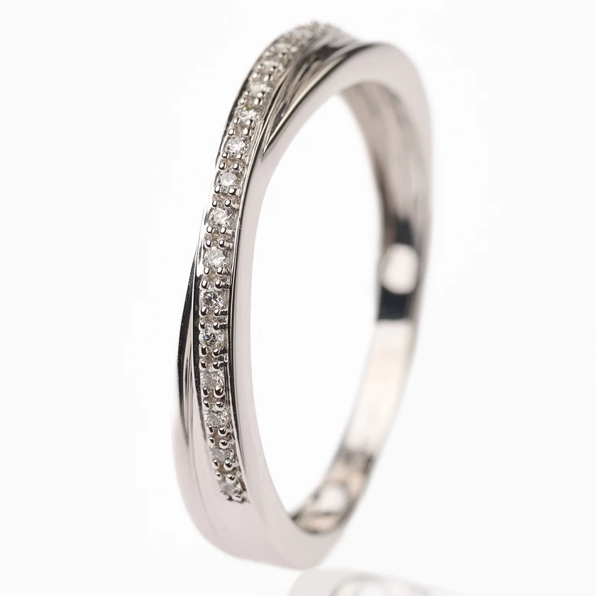 Velekey Diamond gyémánt eljegyzési gyűrű 0.07ct. - BRK556202W-53