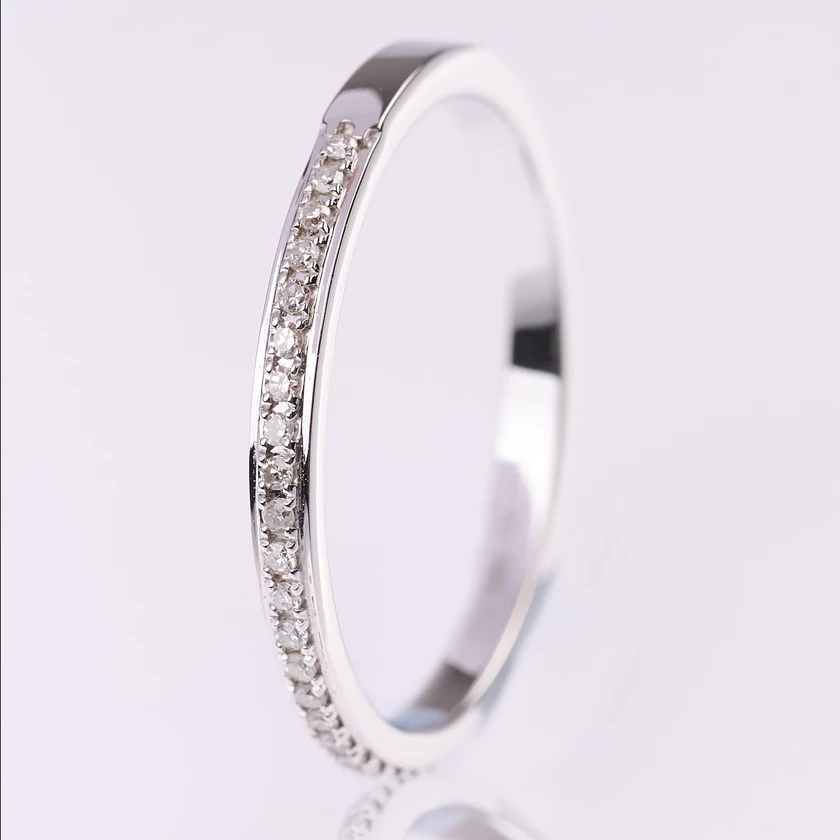 Velekey Diamond gyémánt eljegyzési gyűrű 0.09ct. - BRK09480AW-55