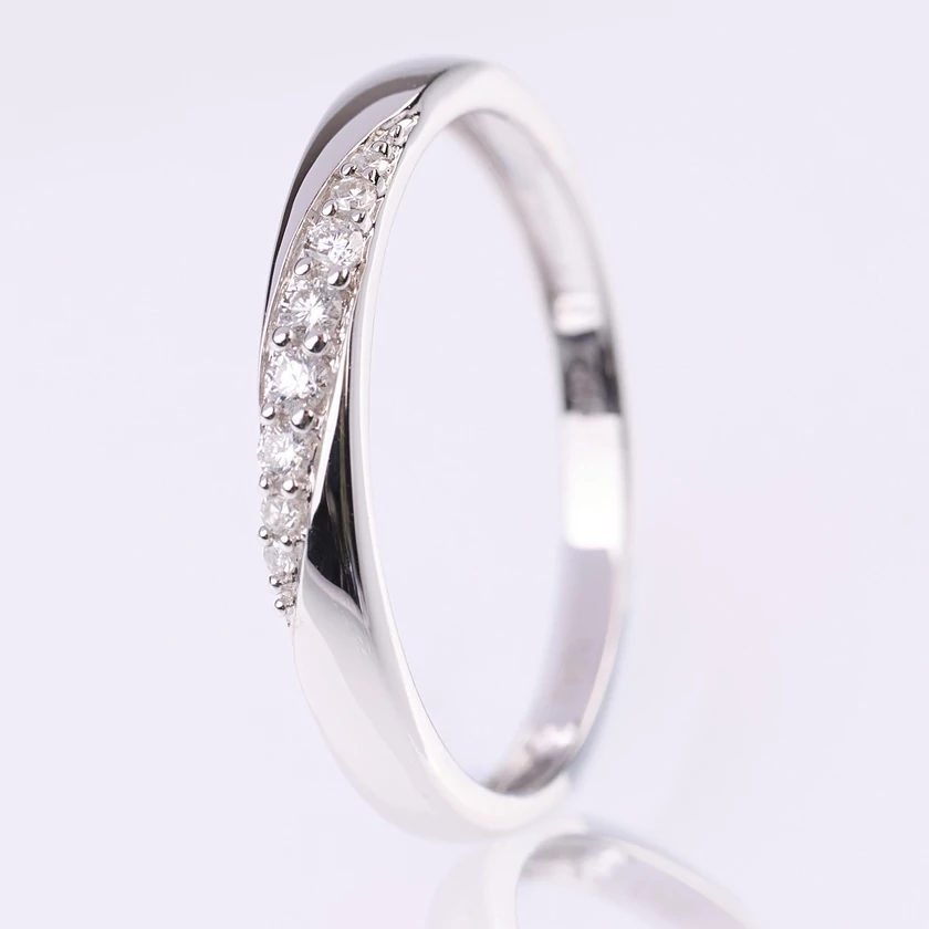 Velekey Diamond gyémánt eljegyzési gyűrű 0.08ct. - BRR10455-08W-53