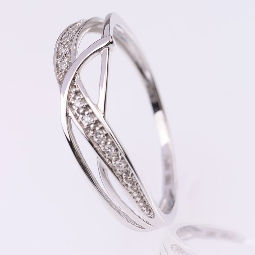 Velekey Diamond gyémánt eljegyzési gyűrű 0.03ct. - BRS2993W-51